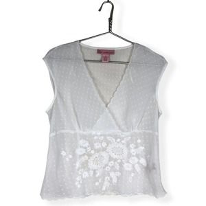 Y2K Floral Embroidered Blouse